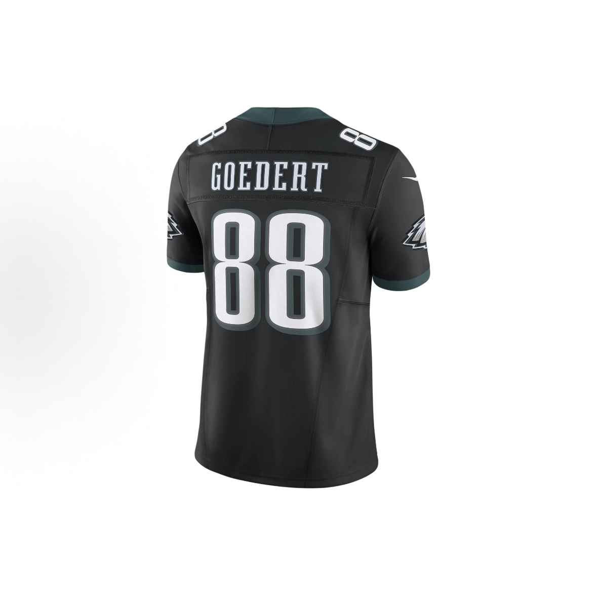 Cheap NFL jerseys from China - spotting replica Eagles Goedert black? authenticity buying guide visual